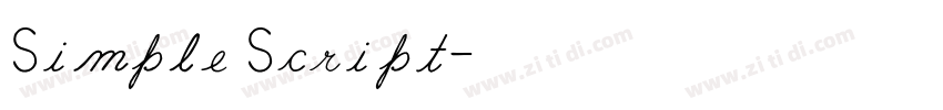 Simple Script字体转换